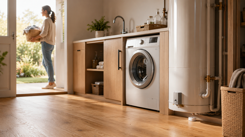 Leak protection in a utility room